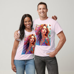 Borboleta Retrato Retrato T-Shirt