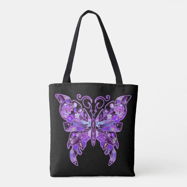 Borboleta Roxa 31 Tote Bag (Verso)