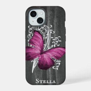 Borboleta Rústica Magenta Personalizada