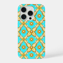 Borboleta Turquesa Luxo ✨ Motivo Ornado Dourado Pé