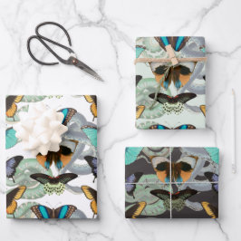 Borboleta Vintage e natureza Cobra gótica