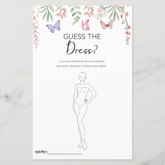 Borboletas adivinham o jogo do Chá de panela de ve