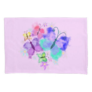 Borboletas Coloridas Voando - Primavera - Aquarela