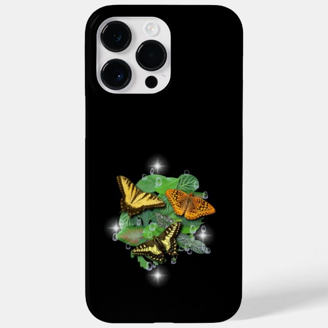 Borboletas com Folhas de Chuva Estrelas (Verso)