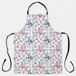 Borboletas de Aquarela Padrão Invisível