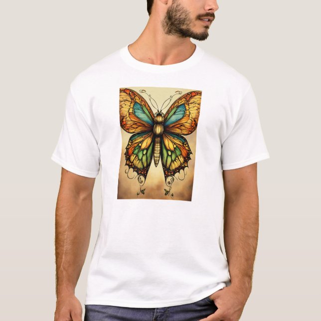 Borboletas de Cana Aquática Whimsical T-Shirt - Pa (Frente)