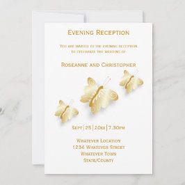Borboletas de Convite para Recepções de casamento