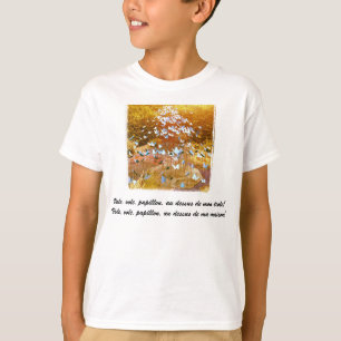 Borboletas de Papillons/- a camisa das crianças