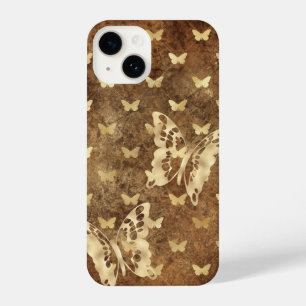 Borboletas Douradas russas iPhone 14 Capas