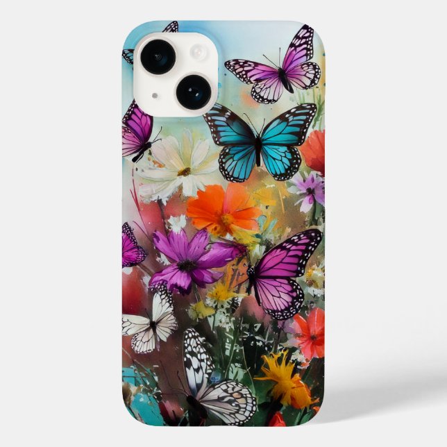 Borboletas e flores (Verso)