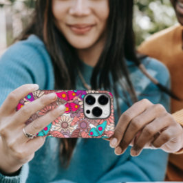 Borboletas e flores coloridas de arte de rabisco m