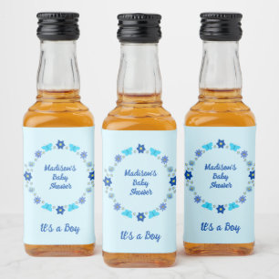 Borboletas e flores do menino azul personalizadas