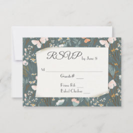 Borboletas e Flores Silvestres para RSVP de Casame