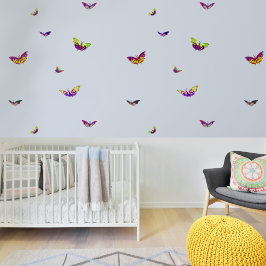 Borboletas multicoloridas voadoras