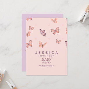 Borboletas no Convite à Chá de fraldas de Air Girl