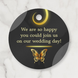 Borboletas Ouros pretas Favorecer Etiquetas
