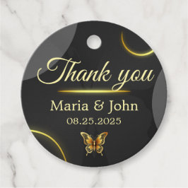 Borboletas Ouros pretas Favorecer Etiquetas