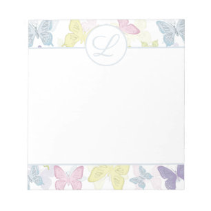 Borboletas Pastel Bloco de Notas 14 x 15 cm - 40 p
