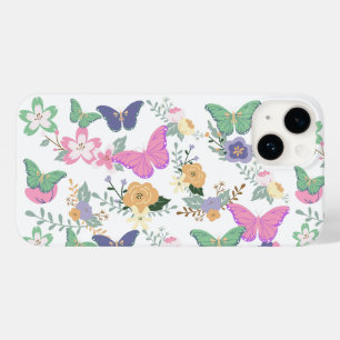 Borboletas Pastel Florais Case-Mate iPhone 14