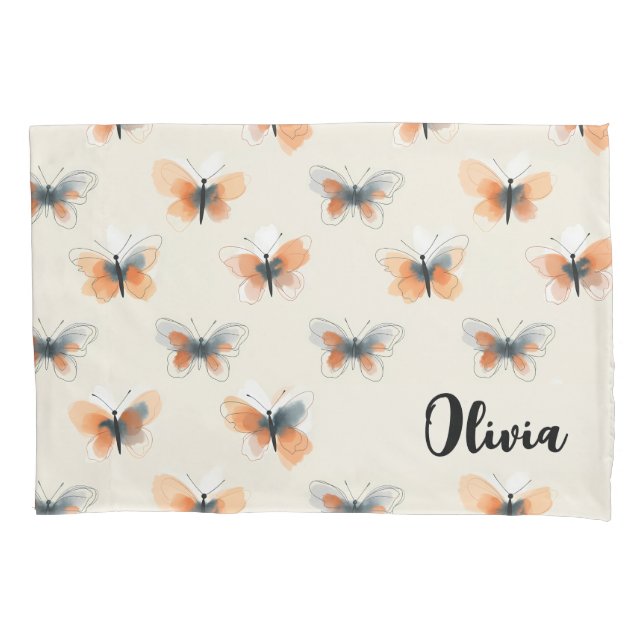 Borboletas Personalizadas em Arte de Linha Elegant (Frente)