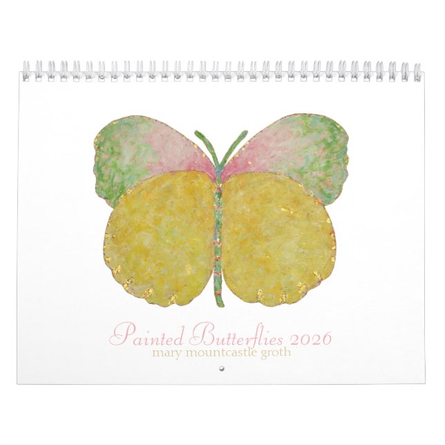 Borboletas Pintadas Calendário 2026 (Capa)