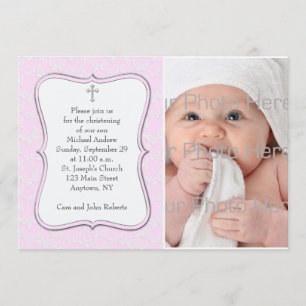 Borboletas rosa Cartão com fotos religioso