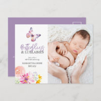 Borboletas Sip e veja convites para Chás de fralda