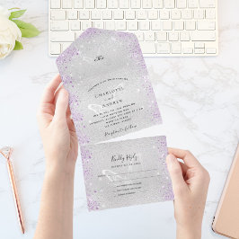 Borboletas violetas de prata provocam casamento