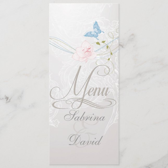 Borboletas Whimsic e Menu Lace (Frente)