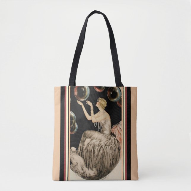 "Borbulha" por Louis Icart - o bolsa do art deco (Frente)