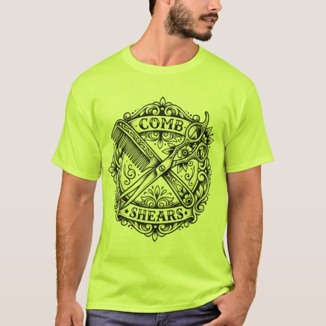 Borda Afiada: Camiseta da Herança do Barbeiro (Frente)