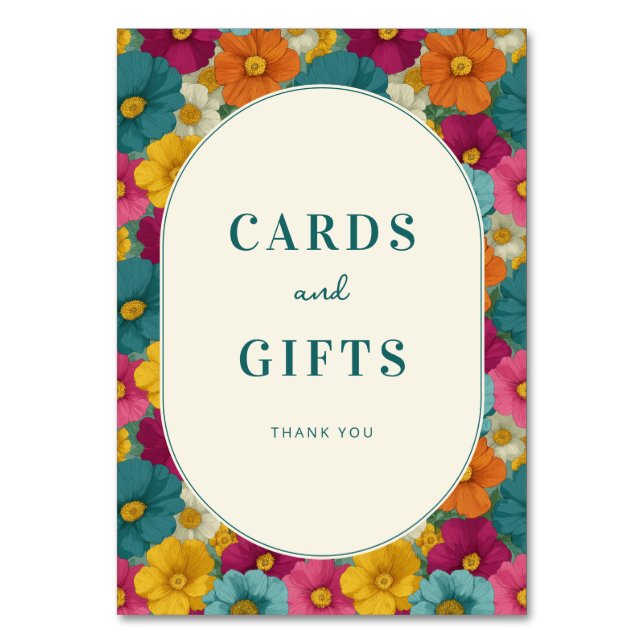 Borda Alegre de Agradecimento Floral (Frente)