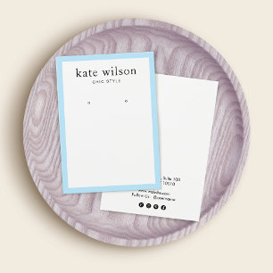 Borda Azul Pastel do Retentor