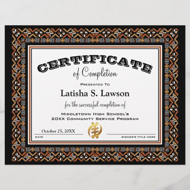 Borda CMC1 do Certificado African Color Mud Clod (Frente)