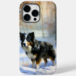 Borda Collie Deixe-o nevar no Natal