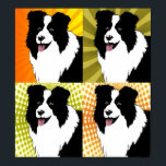 Borda Collie Dog Pop Art Poster de arte original<br><div class="desc">Borda Collie Dog Pop Art Poster de arte original</div>