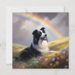 Borda Collie Rainbow Bridge Custom Dog Memorial