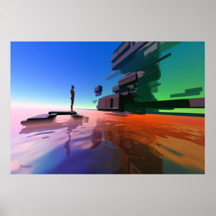 Borda da percepção - impressão surreal da arte