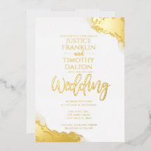 Borda de Canto de Ouro Elegante Casamento Tradicio