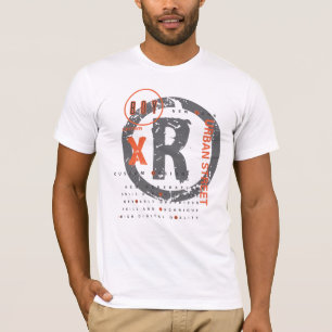 "Borda Urbana: Typografia da Rua R", camisa de ten