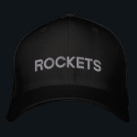 Bordado Boné ajustável<br><div class="desc">Apoie sua equipe favorita com este boné. O texto é personalizável,  para que você possa substituir o nome de sua equipe favorita em vez de "Rockets". Escolha entre uma variedade de bonés e cores de pontos.</div>