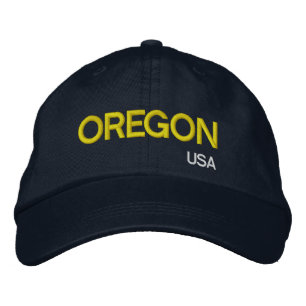 Bordado Boné Baseball de Marinho Oregon* EUA