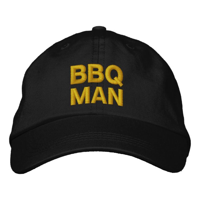 Bordado boné BBQ MAN (Frente)