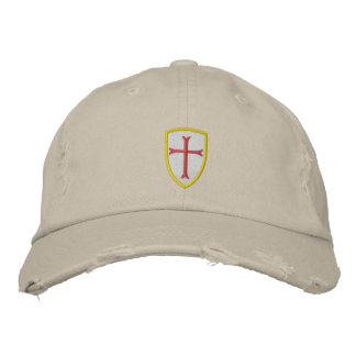 Bordado Boné Cross Shield do Red Crusader