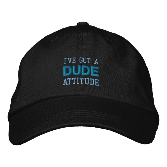 BORDADO BONÉ DE ATITUDE DUDE (Frente)