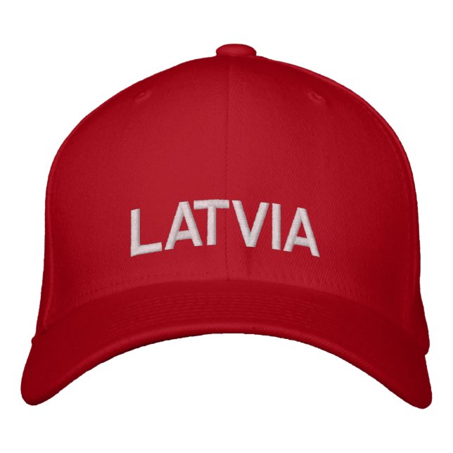 Bordado Boné de Baseball Personalizado Vermelho e Branco d (Frente)