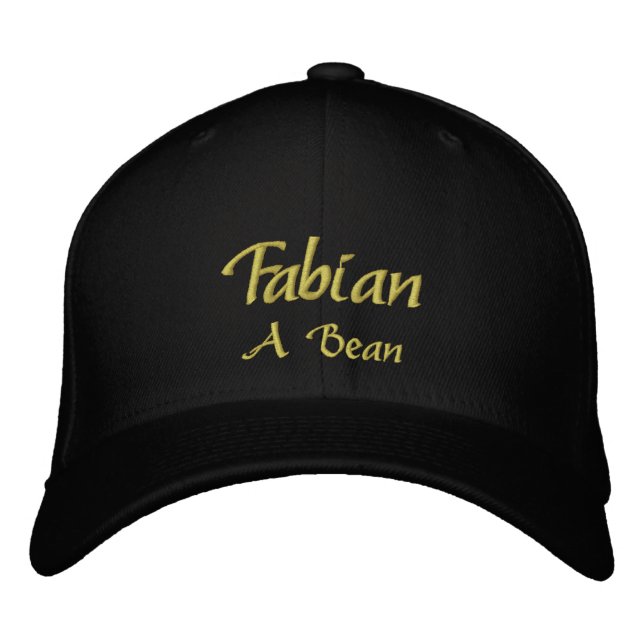 Bordado Boné de nome Fabian / Chapéu (Frente)