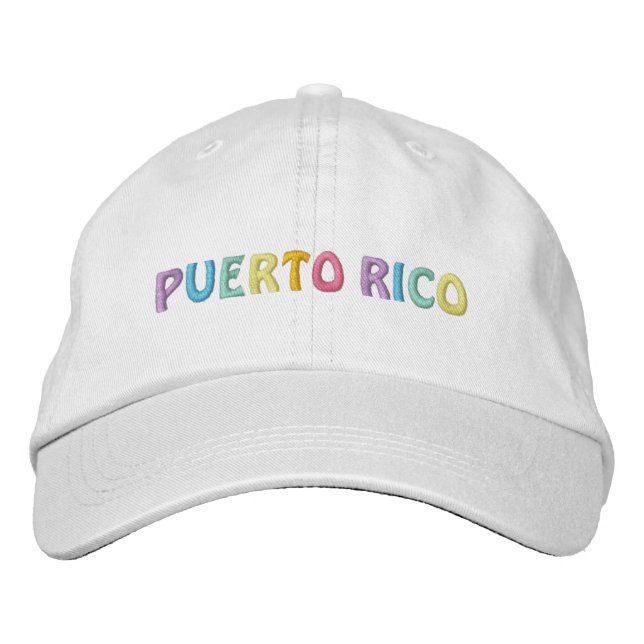 Bordado Boné de PUERTO RICO (Frente)