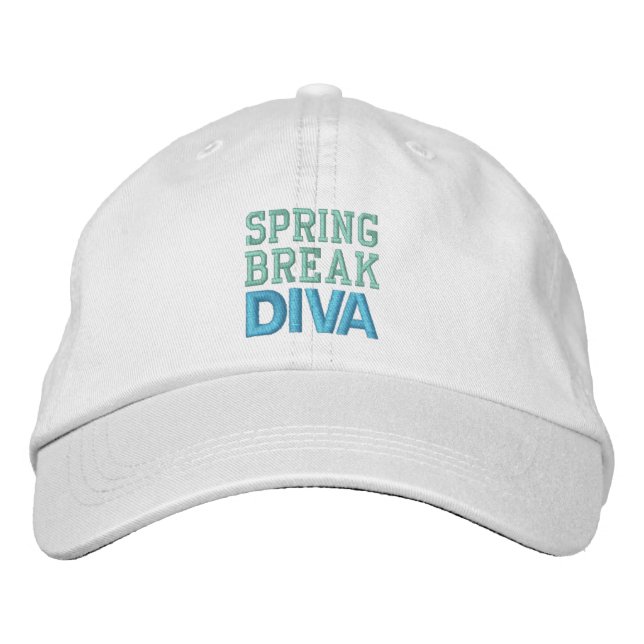 Bordado Boné DIVA SPRING BREAK (Frente)