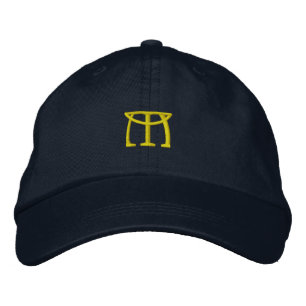 Bordado Boné do desenhista da INICIAL "M"